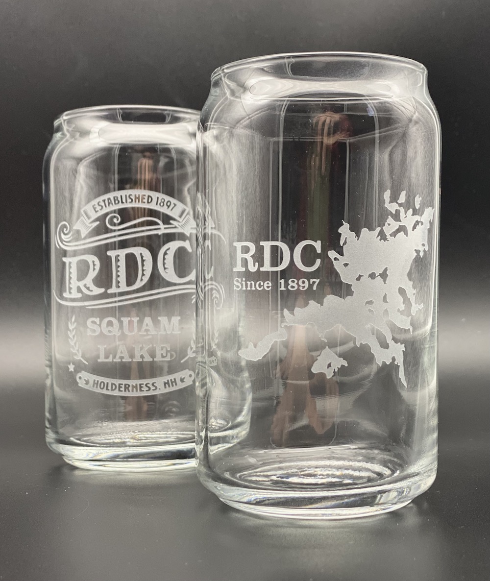 Beer Can 16oz Glass - RDC Rockywold Deephaven Camps