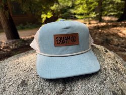 Corduroy Hat with Leather Patch